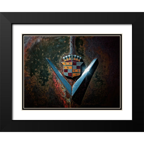 Caddy V Black Modern Wood Framed Art Print with Double Matting by Lee, Rachel