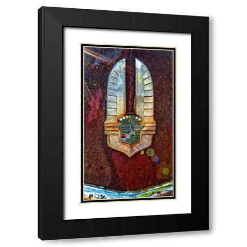 Caddy Wings Black Modern Wood Framed Art Print with Double Matting by Lee, Rachel