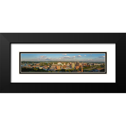 Cameron Hill View Black Modern Wood Framed Art Print with Double Matting by Lee, Rachel