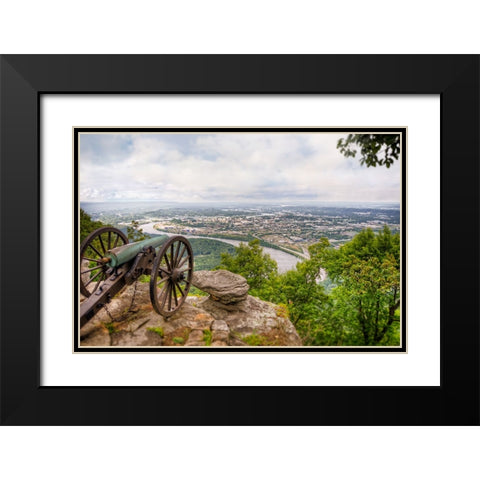 Cannon View 6 Black Modern Wood Framed Art Print with Double Matting by Lee, Rachel