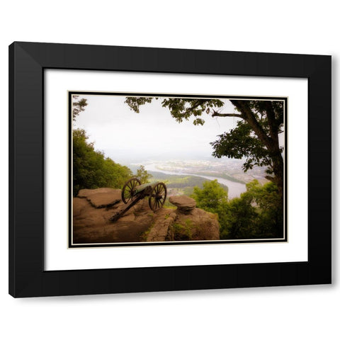 Cannon View 7 Black Modern Wood Framed Art Print with Double Matting by Lee, Rachel