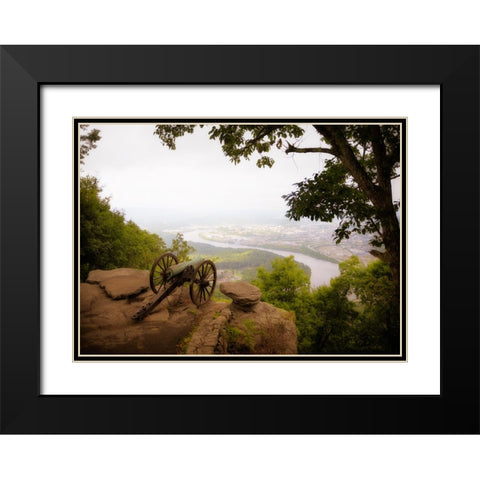 Cannon View 7 Black Modern Wood Framed Art Print with Double Matting by Lee, Rachel