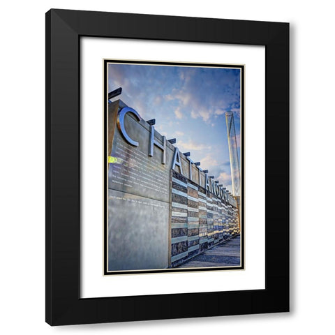 Chattanooga Pier Vertical Black Modern Wood Framed Art Print with Double Matting by Lee, Rachel