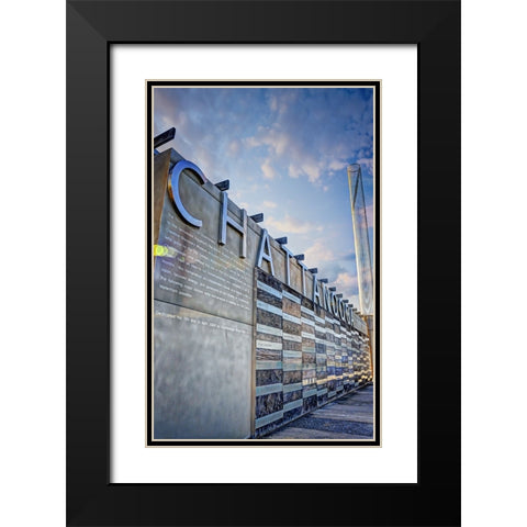Chattanooga Pier Vertical Black Modern Wood Framed Art Print with Double Matting by Lee, Rachel
