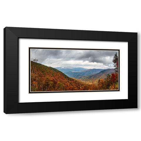 Cool Springs Overlook 2 Black Modern Wood Framed Art Print with Double Matting by Lee, Rachel