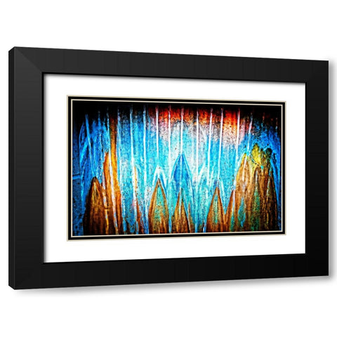 Copper Water Horizontal Black Modern Wood Framed Art Print with Double Matting by Lee, Rachel