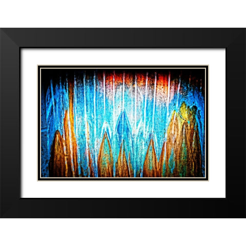 Copper Water Horizontal Black Modern Wood Framed Art Print with Double Matting by Lee, Rachel