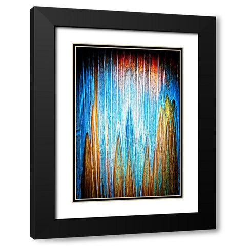 Copper Water Vertical Black Modern Wood Framed Art Print with Double Matting by Lee, Rachel