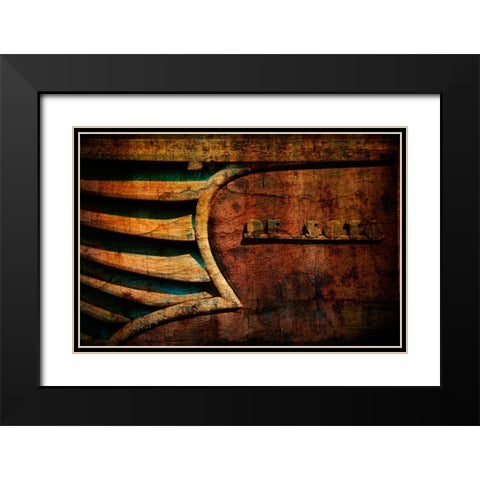 Desoto Old Effect Black Modern Wood Framed Art Print with Double Matting by Lee, Rachel