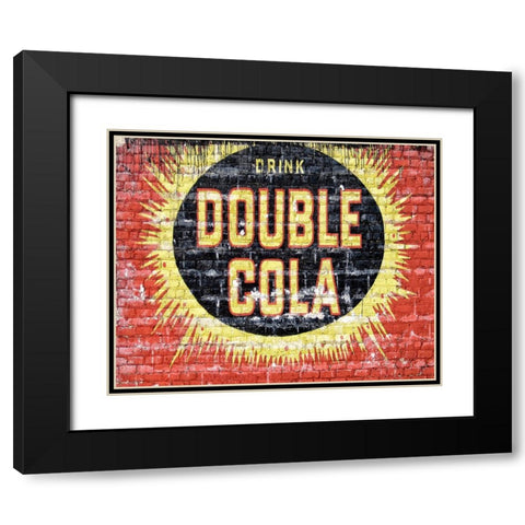 Double Cola Black Modern Wood Framed Art Print with Double Matting by Lee, Rachel