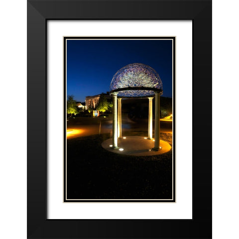 Hunter At Night Black Modern Wood Framed Art Print with Double Matting by Lee, Rachel