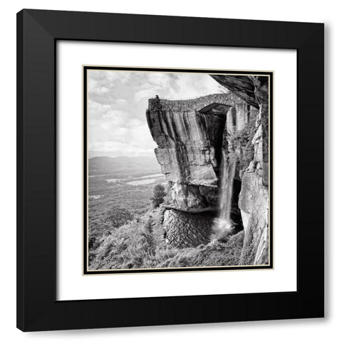 Lovers Leap BW Black Modern Wood Framed Art Print with Double Matting by Lee, Rachel