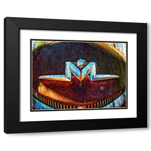 Mercury Black Modern Wood Framed Art Print with Double Matting by Lee, Rachel