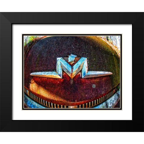 Mercury Black Modern Wood Framed Art Print with Double Matting by Lee, Rachel