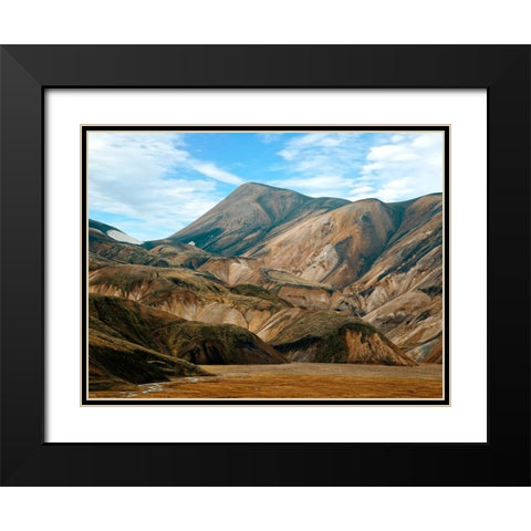 Mountain View 55 Black Modern Wood Framed Art Print with Double Matting by Lee, Rachel