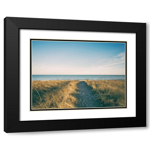Ocean 16 Black Modern Wood Framed Art Print with Double Matting by Lee, Rachel