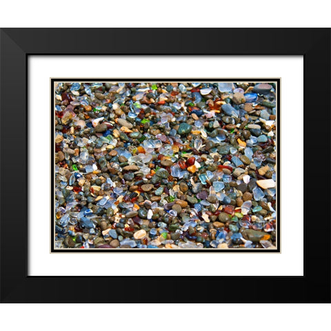 Rocks 8 Black Modern Wood Framed Art Print with Double Matting by Lee, Rachel