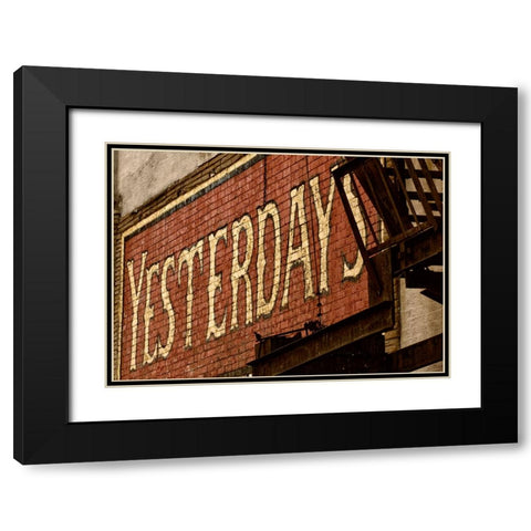 Scenic City 115 Black Modern Wood Framed Art Print with Double Matting by Lee, Rachel