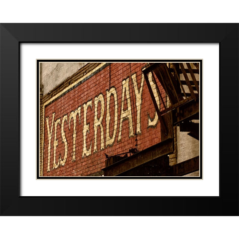 Scenic City 115 Black Modern Wood Framed Art Print with Double Matting by Lee, Rachel