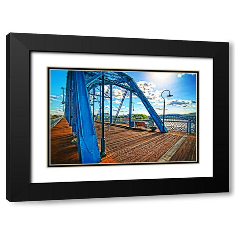 Walnut Side View Black Modern Wood Framed Art Print with Double Matting by Lee, Rachel