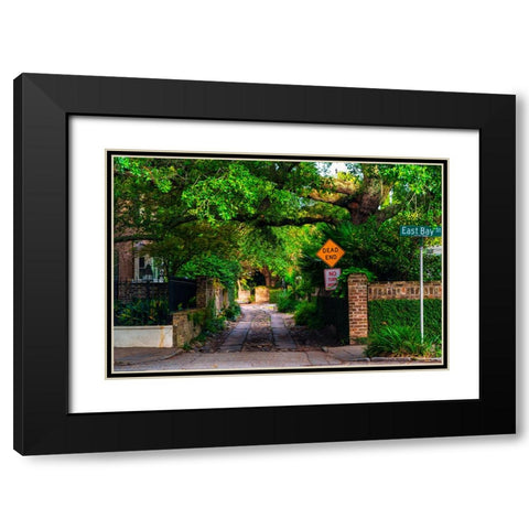 Dead End Black Modern Wood Framed Art Print with Double Matting by Malone, Will