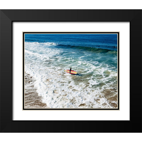 The Surfer Black Modern Wood Framed Art Print with Double Matting by Malone, Will
