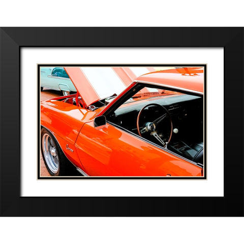 Camaro Black Modern Wood Framed Art Print with Double Matting by Malone, Will