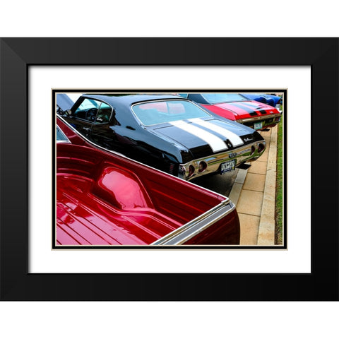 Chevelle Black Modern Wood Framed Art Print with Double Matting by Malone, Will