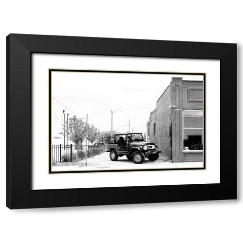 Land Cruiser Black Modern Wood Framed Art Print with Double Matting by Malone, Will