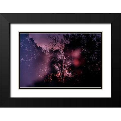 Sunset 1 Black Modern Wood Framed Art Print with Double Matting by Malone, Will