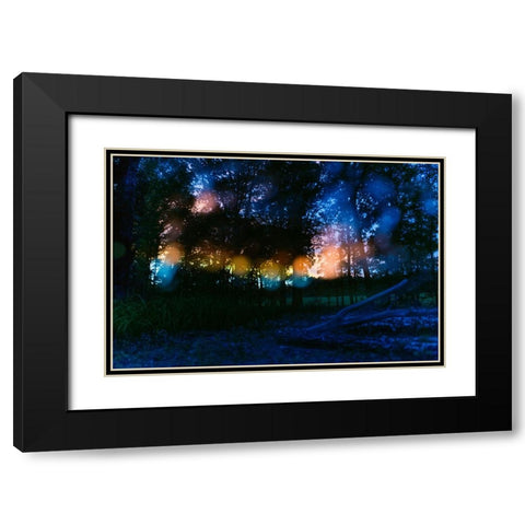 Sunset 4 Black Modern Wood Framed Art Print with Double Matting by Malone, Will