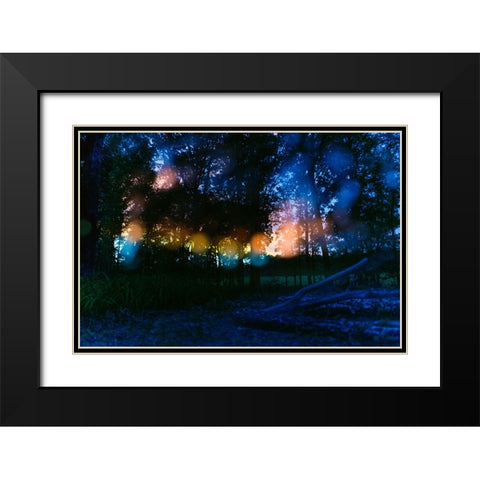 Sunset 4 Black Modern Wood Framed Art Print with Double Matting by Malone, Will
