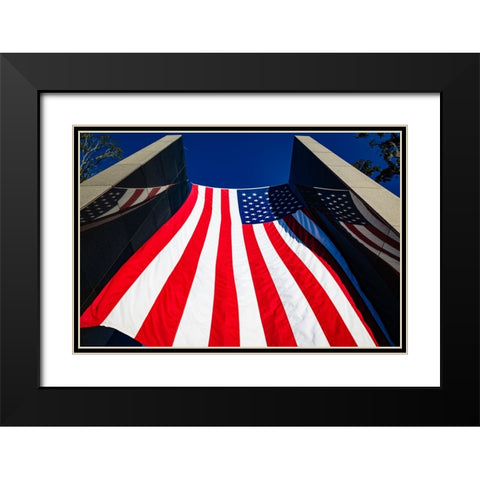 America Black Modern Wood Framed Art Print with Double Matting by Malone, Will