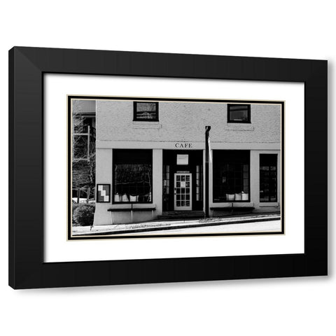 Cafe Black Modern Wood Framed Art Print with Double Matting by Malone, Will