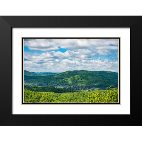 Jump Off Rock Black Modern Wood Framed Art Print with Double Matting by Malone, Will