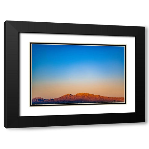 Vegas Sunrise Black Modern Wood Framed Art Print with Double Matting by Malone, Will