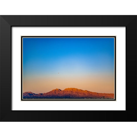 Vegas Sunrise Black Modern Wood Framed Art Print with Double Matting by Malone, Will