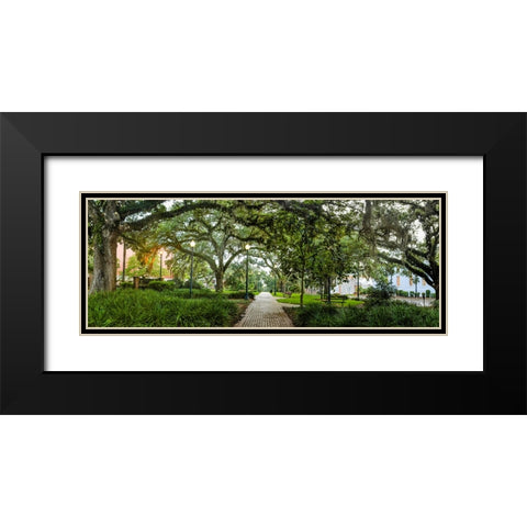 Chain of Parks Rain 2 Black Modern Wood Framed Art Print with Double Matting by Malone, Will