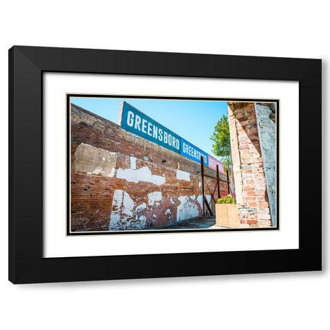 GreensboroGreensboro Black Modern Wood Framed Art Print with Double Matting by Malone, Will