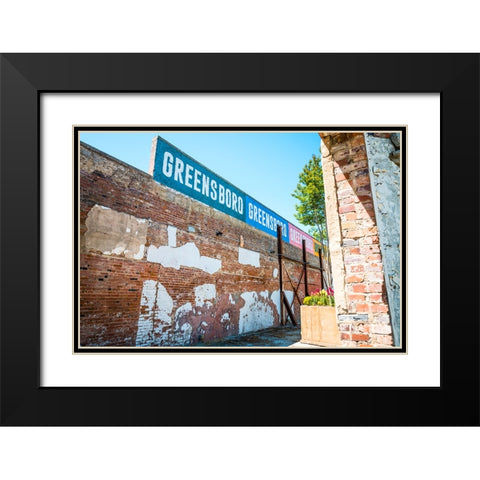 GreensboroGreensboro Black Modern Wood Framed Art Print with Double Matting by Malone, Will