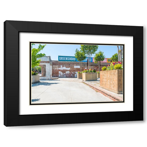 GreensboroGreensboro2 Black Modern Wood Framed Art Print with Double Matting by Malone, Will