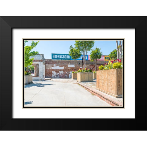GreensboroGreensboro2 Black Modern Wood Framed Art Print with Double Matting by Malone, Will