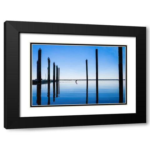 Take Flight Black Modern Wood Framed Art Print with Double Matting by Malone, Will