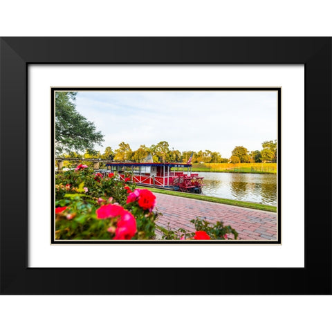 Cane River Queen Black Modern Wood Framed Art Print with Double Matting by Malone, Will