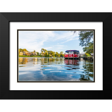 Cane River Queen 3 Black Modern Wood Framed Art Print with Double Matting by Malone, Will