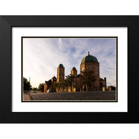 Minor Basilica 3 Black Modern Wood Framed Art Print with Double Matting by Malone, Will