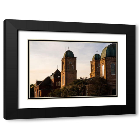 Minor Basilica 4 Black Modern Wood Framed Art Print with Double Matting by Malone, Will