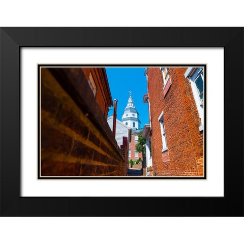 Capital Alley Black Modern Wood Framed Art Print with Double Matting by Malone, Will