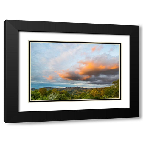 Cashiers Clouds 2 Black Modern Wood Framed Art Print with Double Matting by Malone, Will
