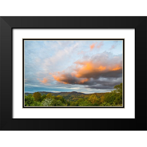 Cashiers Clouds 2 Black Modern Wood Framed Art Print with Double Matting by Malone, Will